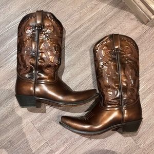 Sparkle chocolate cowboy boots